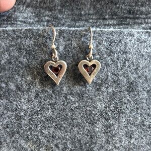 This Heart of Mine Sterling Silver Framed Garnet Drop Earrings by Sundance